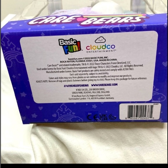 Care Bears 40th Collectors Edition Exclusive Shimmer Effect Care-A-Lot Bear NWT - Picture 11 of 12